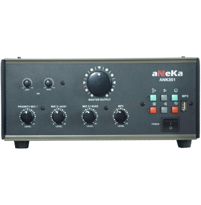Atak Ank351 Mini Amfi Mikser 3 Kanal 200 Watt
