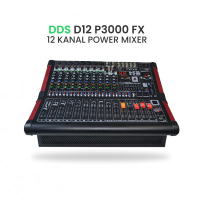 DDS D-12P3000 Fx 12 Kanal Power Mikser