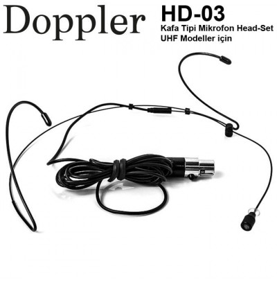 Doppler Hd03 Headset Kafa Tipi Mikrofon(Siyah renk)