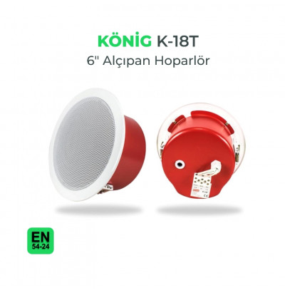 König K-18T Tavan Hoparlörü Trafolu