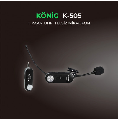 König K-505 Kablosuz Headset Mikrofon Seti