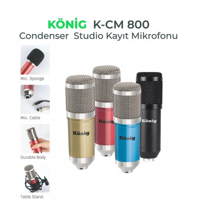 König K-Cm 800 Stüdyo Kayıt Mikrofonu