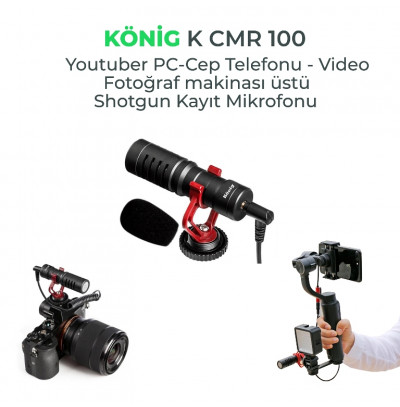 König K-Cmr 100 Youtuber Kayıt Mikrofonu