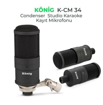 König K-Cmr 34 Stüdyo Kayıt Mikrofonu