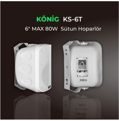 König Ks-6T Sütun Hoparlör Takım