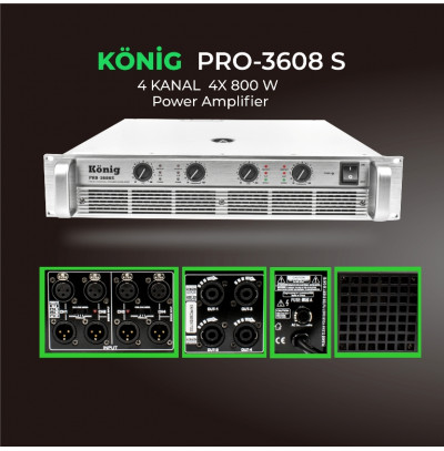 König Pro 3608S Power Amfilikatör
