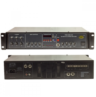 West Sound TKS 340 Z6 - 340 Watt,6 Bölgeli,100V Amfi Mikser