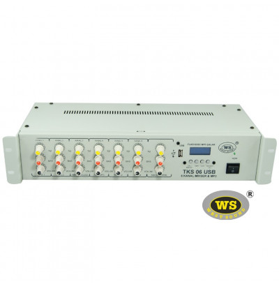 West Sound Tks 06 Usb Mikser 6 Kanal Usb li (Auto Mute )