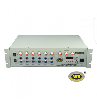 West Sound TKS250 USB Anfi Mikser 250W 6 Kanal