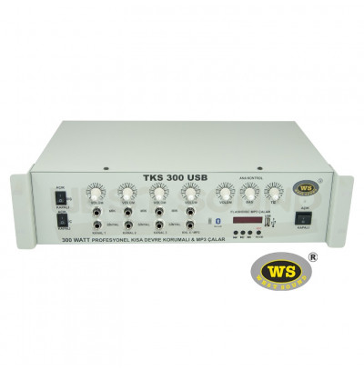 West Sound TKS300 USB Anfi Mikser 300W 6 Kanal