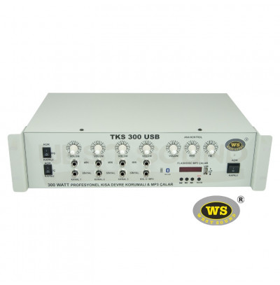 West Sound TKS300 USB TR Anfi Mikser 300W 6 Kanal