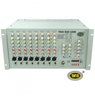 West Sound Tks 600 Ef Usb Amfi Mikser 2X300W 8 Kanal