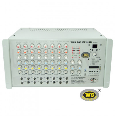 West Sound TKS700 EF USB Amfi Mikser 2X350W 8 Kanal