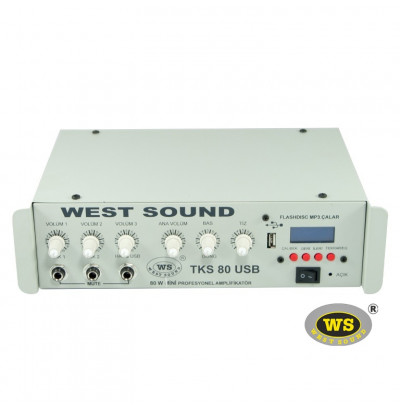 West Sound TKS80 USB Anfili Mikser 80W Usb li